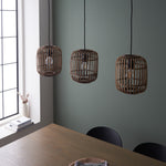 Mathias Bamboo Cage Trio Pendant Light | Natural