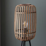 Mathias Bamboo Cage Floor Light | Natural