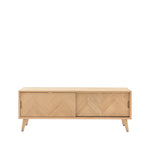 Milano Chevron Media Unit | Oak