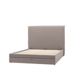 Naunton Fabric Bed with Drawer | Smoke