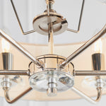 Nixon Pendant Light | Bright Nickel/Vintage White | Large