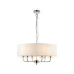 Nixon Pendant Light | Bright Nickel/Vintage White | Large