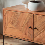 Oklahoma Japandi 4 Door Media Unit | Natural