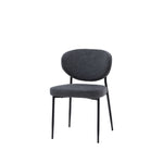 Oppo Oval Dining Chairs | Charcoal | Set of 2