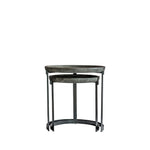 Ottawa Nesting Side Tables | Black/Greywash | Set of 2