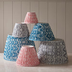 Pleated Fabric Ripple Shade | Coral Pink
