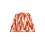 Pleated Fabric Zigzag Shade | Apricot Orange