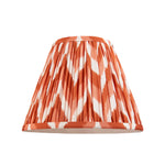Pleated Fabric Zigzag Shade | Apricot Orange