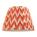 Pleated Fabric Zigzag Shade | Apricot Orange