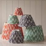 Pleated Fabric Zigzag Shade | Apricot Orange