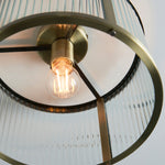 Ridgeton 1 Bulb Ceiling Light | Antique Brass
