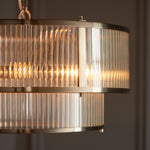 Ridgeton 5 Bulb Pendant Light Fitting | Antique Brass