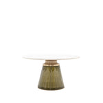 Seville Fluted Marble Top Coffee Table | Dusk