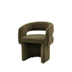 Sloane Curve Boucle Dining Chair | Green