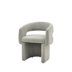 Sloane Curve Boucle Dining Chair | Grey