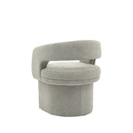 Sloane Curve Boucle Dining Chair | Grey