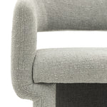 Sloane Curve Boucle Dining Chair | Grey