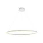 Staten Circle Pendant Light | Matt White