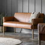 Stratford Leather 2 Seat Sofa | Brown