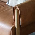 Stratford Leather 2 Seat Sofa | Brown