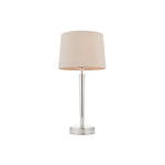 Syon Table Lamp | Bright Nickel/Mink