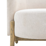 Tindon Curve Fabric Armchair | Natural