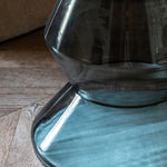 Turin Round Marble Top Side Table | Smoke Glass