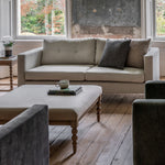 Whitwell Button 3 Seat Sofa | Light Grey
