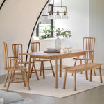 Wycombe Nordic Extending Dining Table | Natural