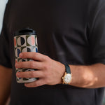 Men's Stainless Steel Travel Mug | Geo Circles