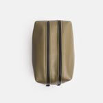 Men's Vegan Leather Travel Wash Bag | Green | Large