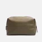 Men's Vegan Leather Travel Wash Bag | Green | Large