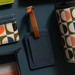 Men's Vegan Leather Luggage Tag | Navy