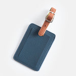 Men's Vegan Leather Luggage Tag | Navy