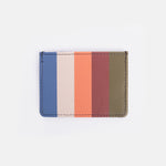Vegan Leather Cardholder | Multi Stripe