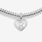 Laboratory Grown Diamond A Little 'Wonderful Daughter' Bracelet | Silver Plated
