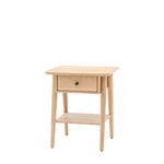 Hatfield 1 Drawer Bedside Table | Natural Oak