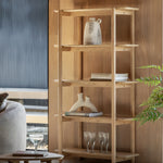 Hatfield Open Display Unit | Natural Oak | Tall