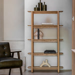 Hatfield Open Display Unit | Natural Oak | Tall