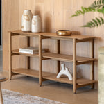 Hatfield Open Display Unit | Natural Oak | Wide