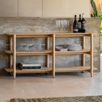 Hatfield Open Display Unit | Natural Oak | Wide