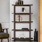 Hatfield Open Display Unit | Smoked Oak | Tall