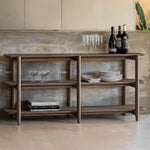 Hatfield Open Display Unit | Smoked Oak | Wide