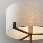 Hayfield Floor Lamp | Brushed Bronze/Natural