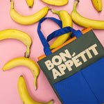 'Bon Appetit' Lunch Bag | Blue