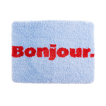 Bonjour' Bath Mat | Light Blue