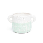 Handmade Handled | Planter Vase | Soft Green | 11cm