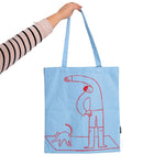 'Life Is Simple' Tote Bag | Light Blue