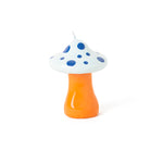 Mushroom Candle | Blue & White | Large