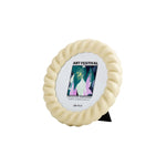 Oval Braid Photo Frame | Cream